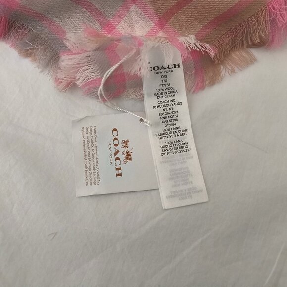 Coach  NWT Wool Ladies Scarf - Picture 3 of 5